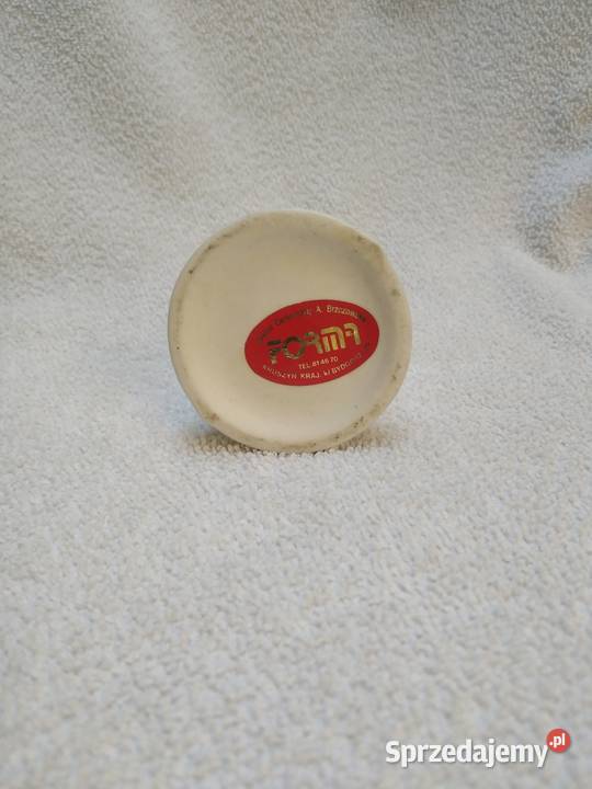 Biały ceramiczny świecznik Forma biały Nowa Karczma sprzedam