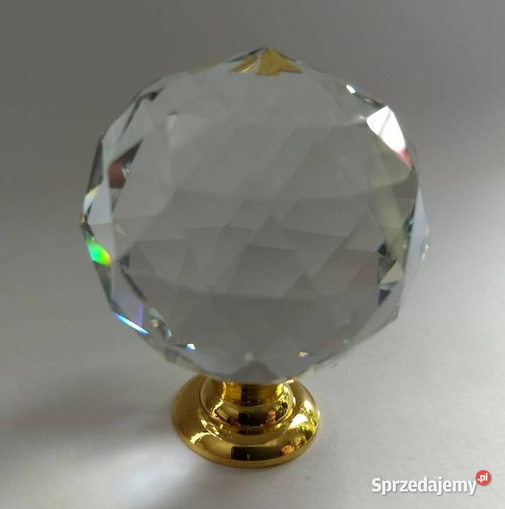 Uchwyt do mebli gałka kryształowa super kula 5 przezroczysty Warszawa