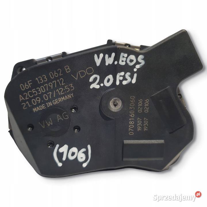 PRZEPUSTNICA VW Eos 20 FSI 06F133062B Chełm