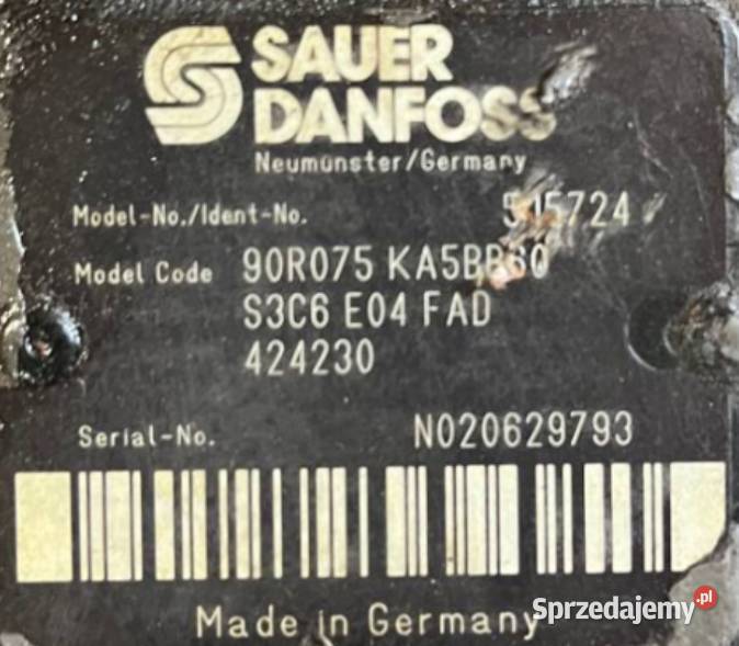 Sauer Danfoss 90R075 KA5BB60 S3C6 E04 FAD 424230 Poznań