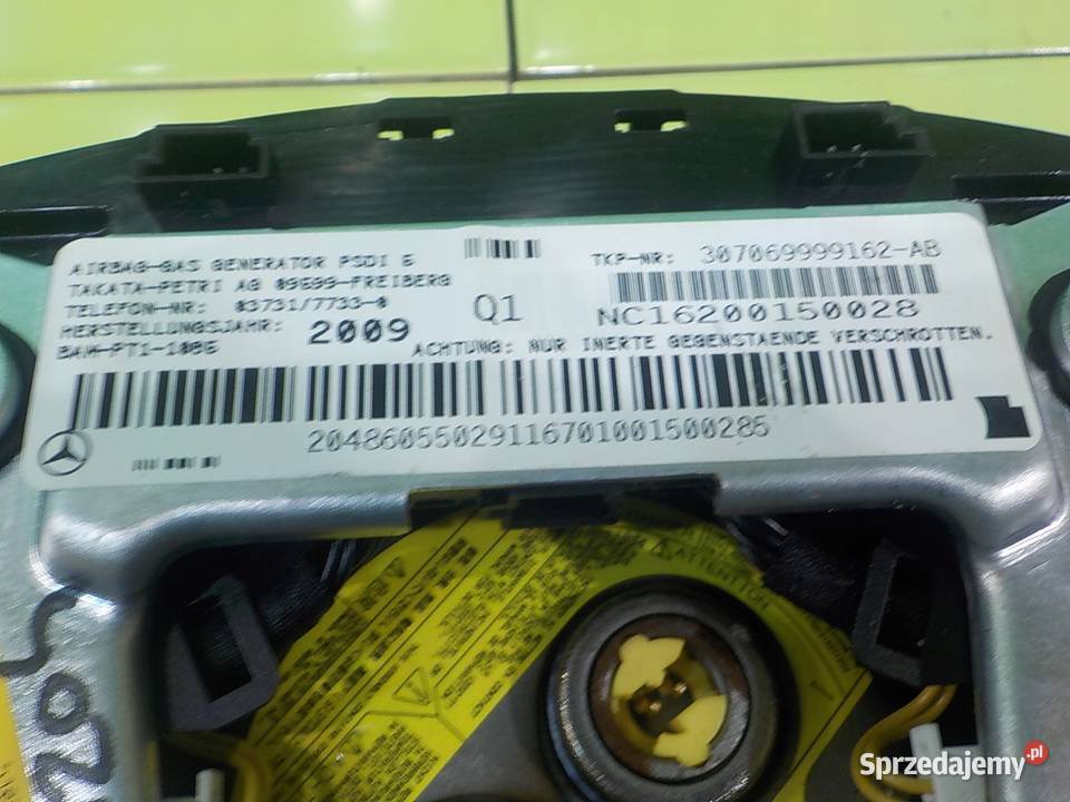 MERCEDES C W204 18 B 10r KOMBI AIRBAG poduszka Poduszki powietrzne