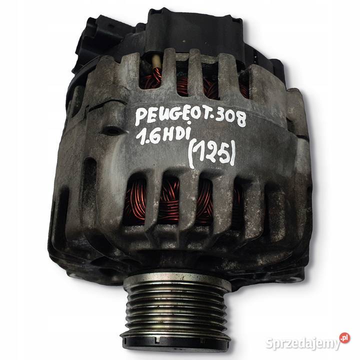 ALTERNATOR Peugeot 308 16 HDI 9665617780 lubelskie Chełm sprzedam