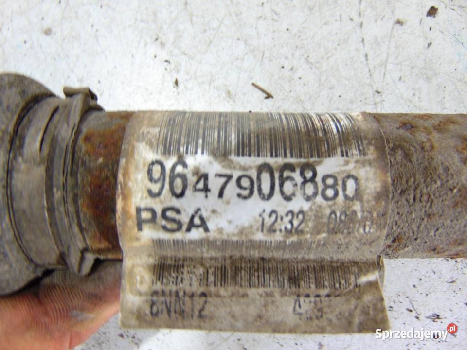 PÓŁOŚ LEWY PRZÓD PEUGEOT 407 27 HDI 9647906880