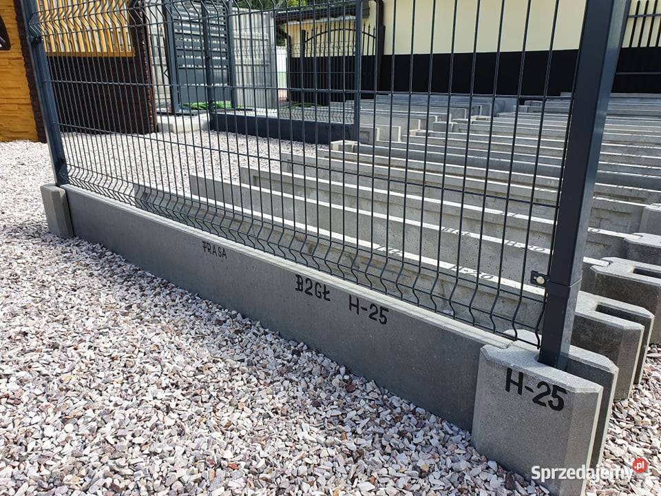 Podmurówka WIBROPRASA do ogrodzenia łącznik mazowieckie Piaseczno