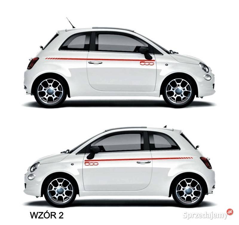 Fiat 500 Abarth Naklejki Pasy boczne na samochód Naklejki Kraków