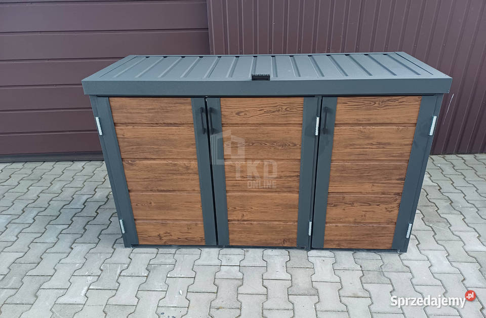 Zabudowa koszy na śmieci wiata obudowa Ruda Śląska