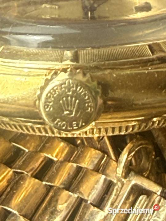 Rzadki Rolex ze złota 18k łańcuszek złoto 9k z sprzedam