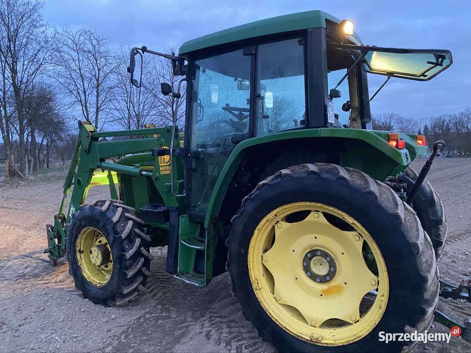 Ciągnik John deere 6100 z turem i kpl zaczepów