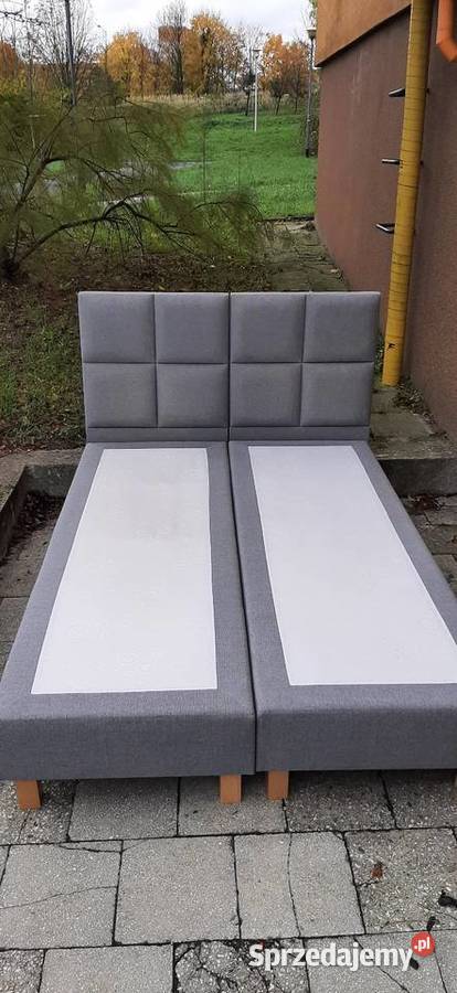 Łóżko kontynentalne z tapicerowanym zagłówkiem Poznań