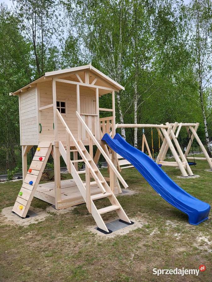 Plac zabaw domki dzieci montaż Kraków
