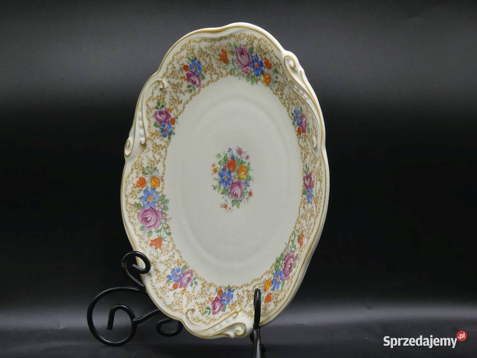 Duża patera Tułowice Tillowitz 30 stan witrynowy Poznań