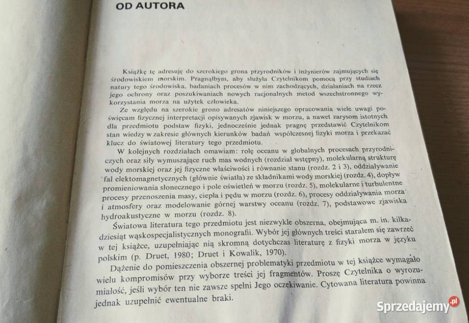 Fizyka morza Jerzy Dera Oceanografia 1983 twarda Podręczniki Gdańsk