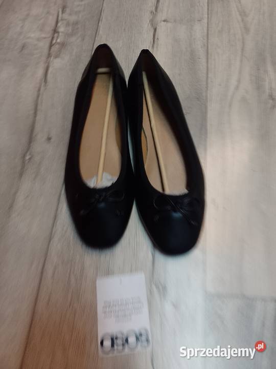 4142 ASOS Design CZARNE baleriny wieczorowe z Kraków