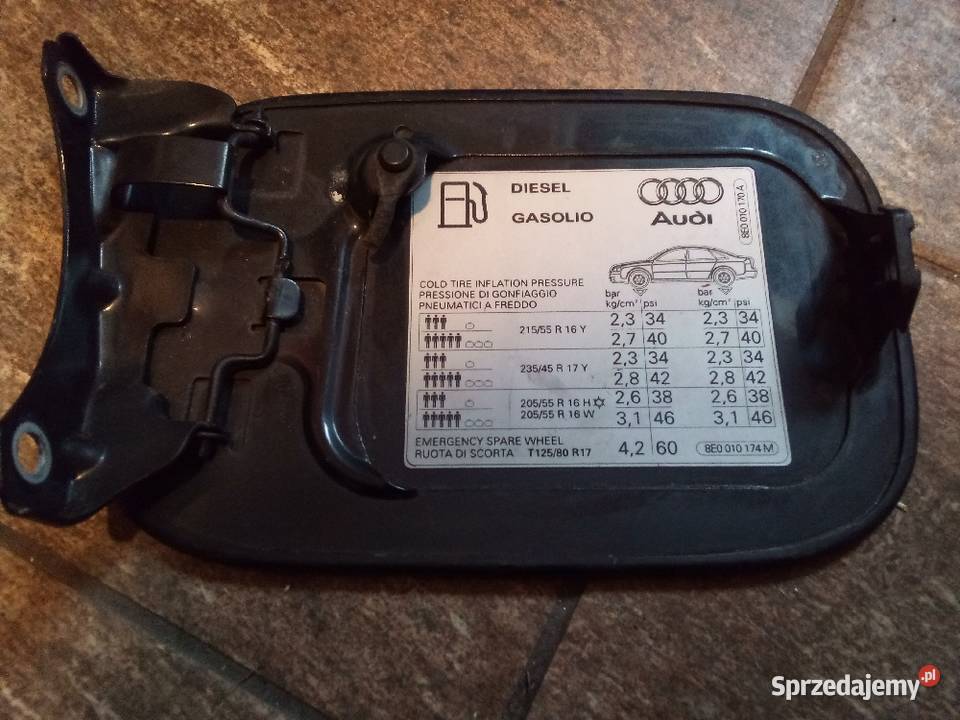 Klapka wlewu paliwa audi A4 b6 Starogard Gdański