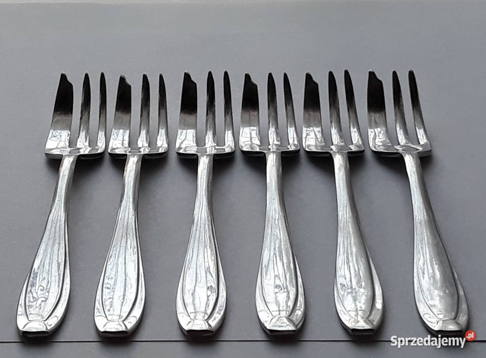 Widelczyki deserowe KANT BAKELIT Gerlach sztućce śląskie Dąbrowa Górnicza