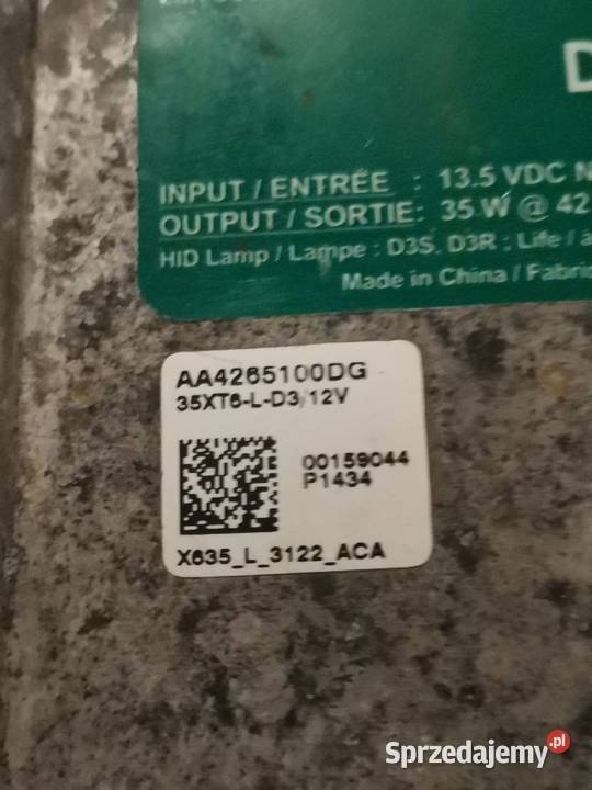 OPEL MOKKA MODUŁ PRZETWORNICA OSRAM LAMPY PRZÓD Przetwornice wielkopolskie Międzychód