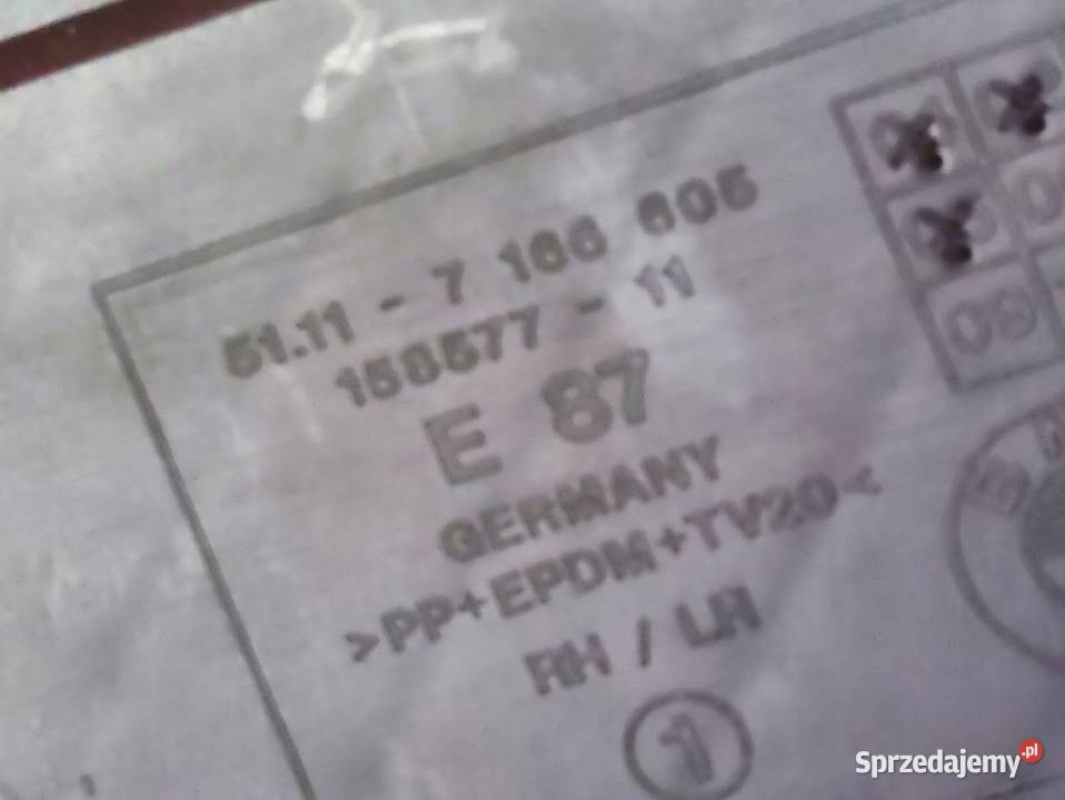Kratka Środkowa Zderzaka Przedniego BMW 1 E81 wielkopolskie Pleszew sprzedam