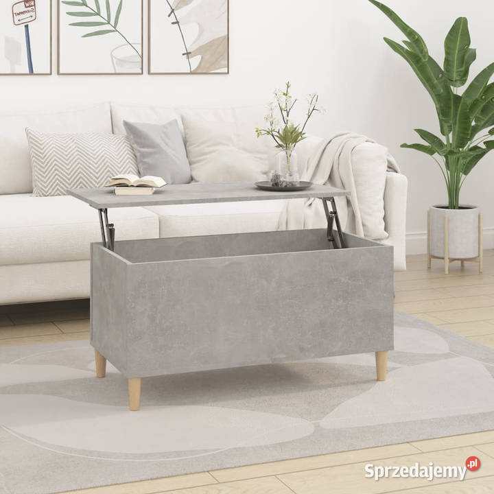 Stolik kawowy szarość betonu 90x445x45 WM819584