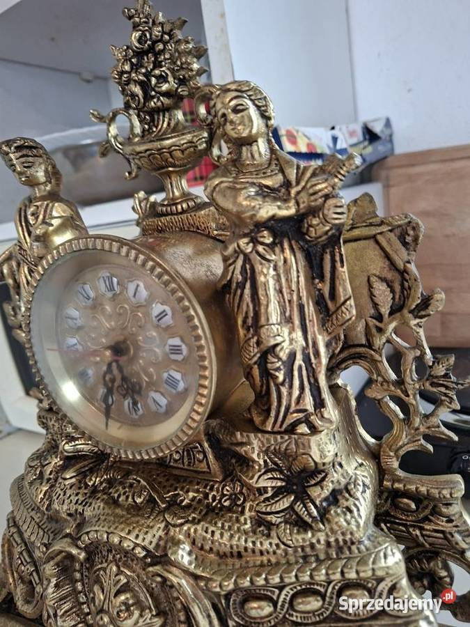 Mosiężny zegar kominkowy Rzeszów sprzedam