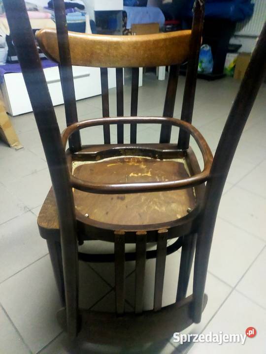 2 sztuki drewnianych krzesał z PRL małopolskie