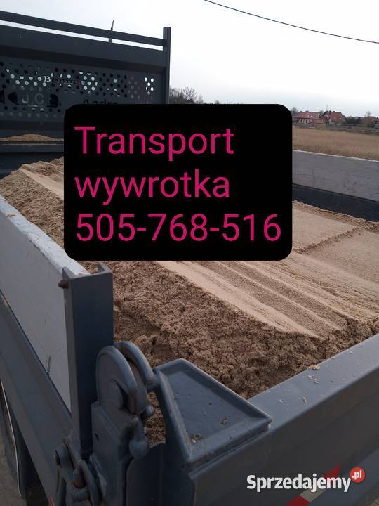 Piachkruszywoziemia transport wywrotką 3t Morawica