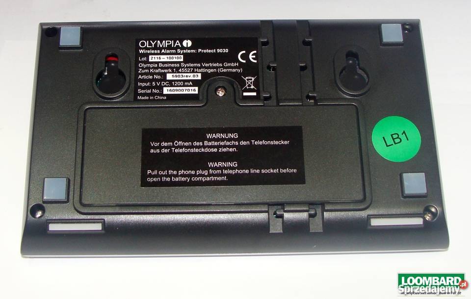 BEZPRZEWODOWA INSTALACJA ALARMOWA OLYMPIA wielkopolskie Konin sprzedam