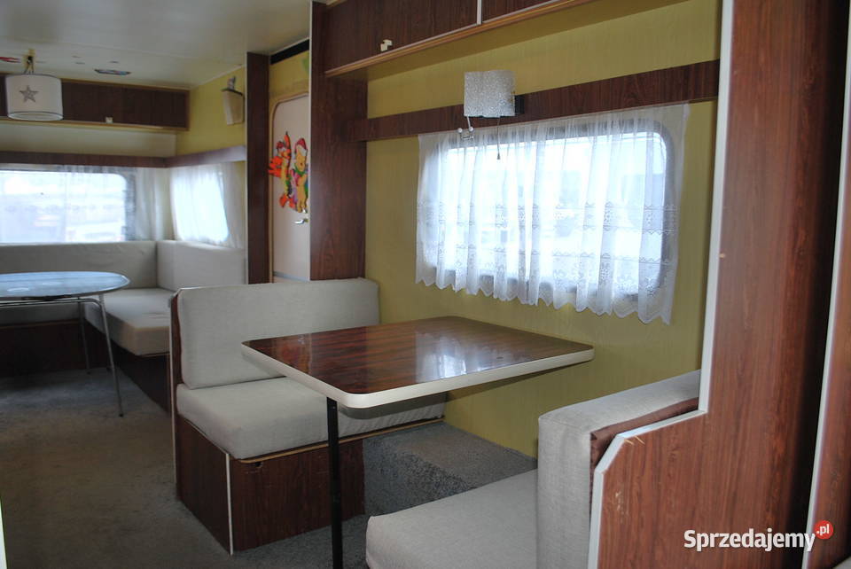 DUŻA PRZYCZEPA KEMPINGOWA KNAUS NA DZIAŁKĘ 2 Grzebowilk