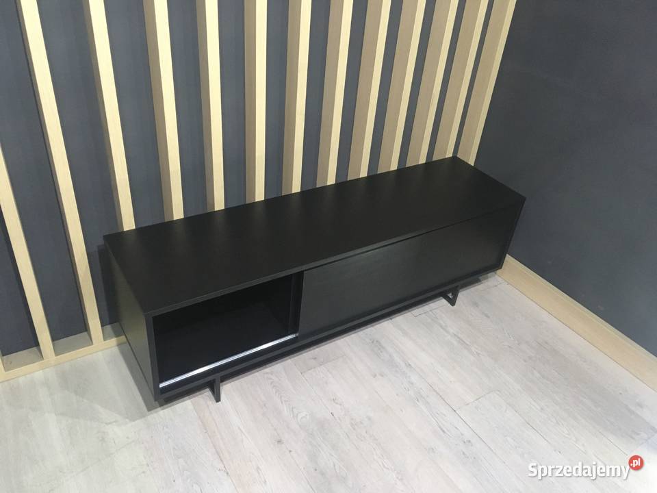 Szafka RTV nowoczesne czarna loft INTERIOR Warszawa