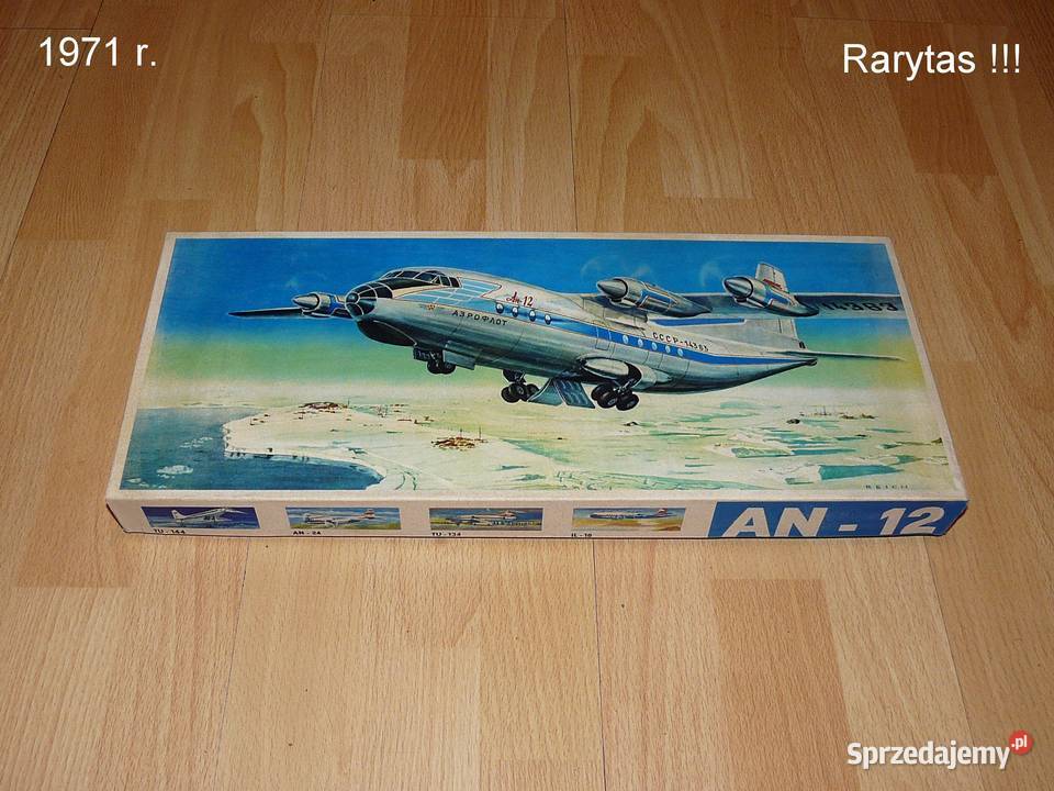 Model Samolotu An12 1100 Veb Plasticart Antyk Rabka-Zdrój