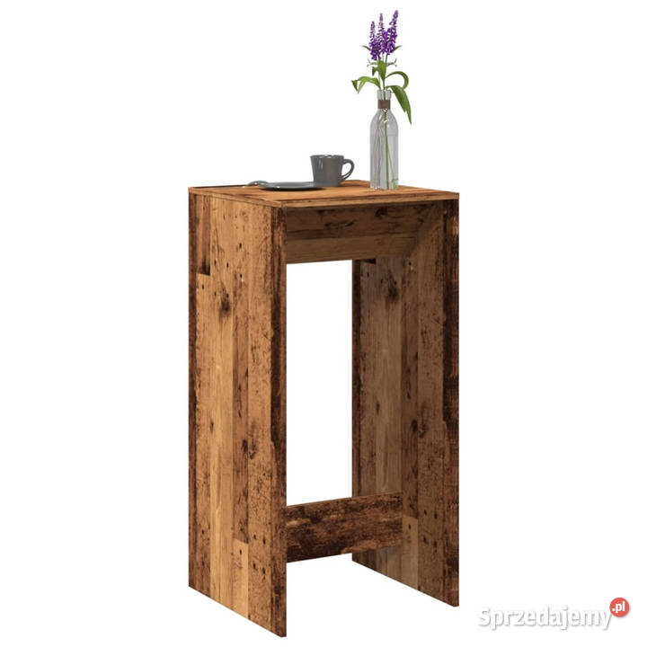 Stolik barowy stare drewno 51x50x1035 WM854425 mazowieckie Warszawa sprzedam
