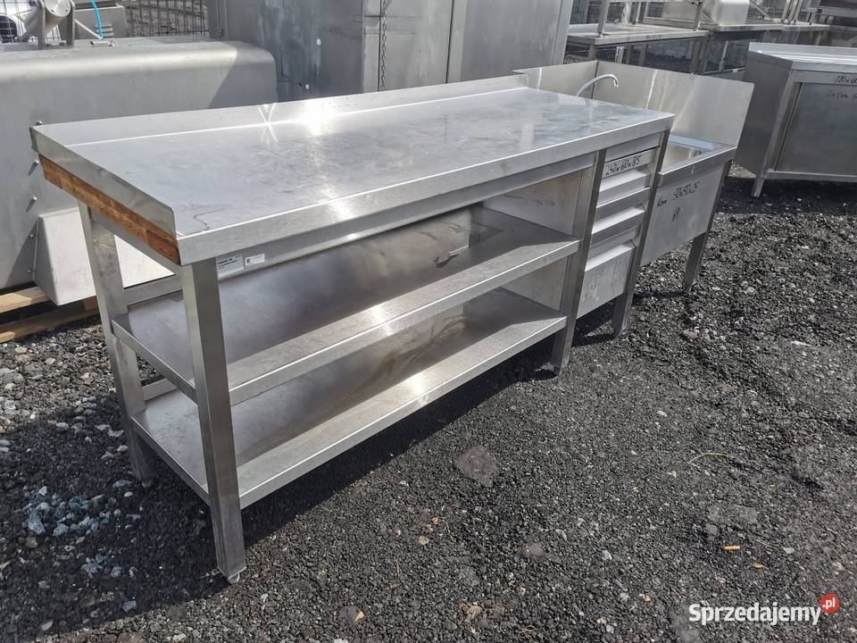 Stół roboczy z basenem 240x60x85 basen 50x50x25 Krotoszyn