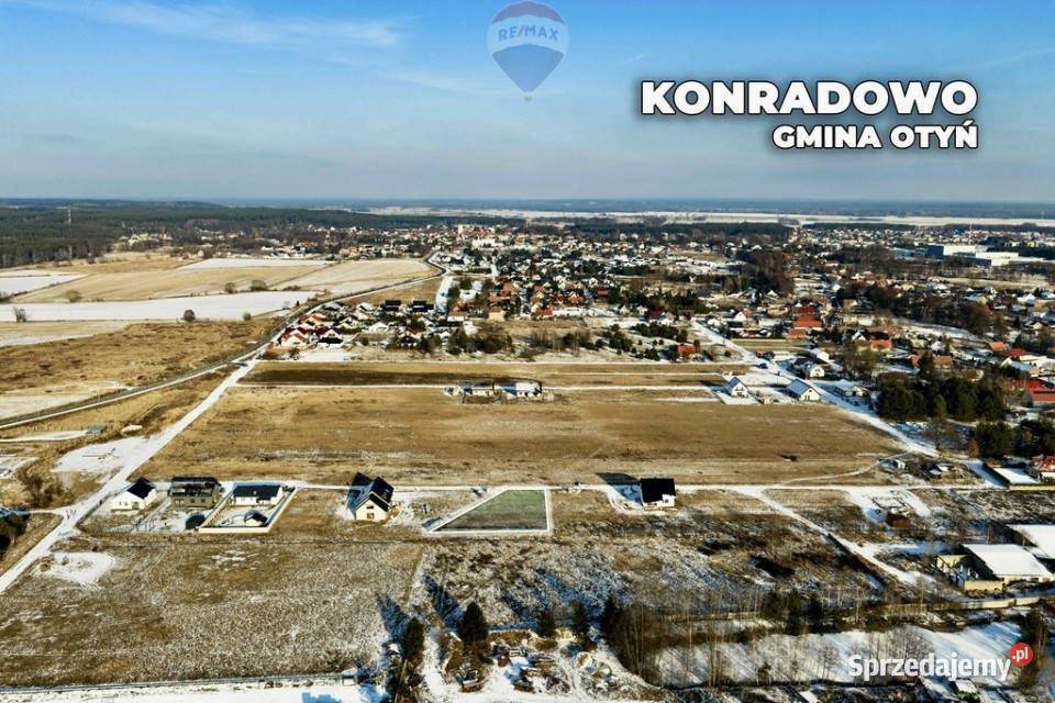 Działka budowlana z MPZP w Konradowie k Otynia Konradowo