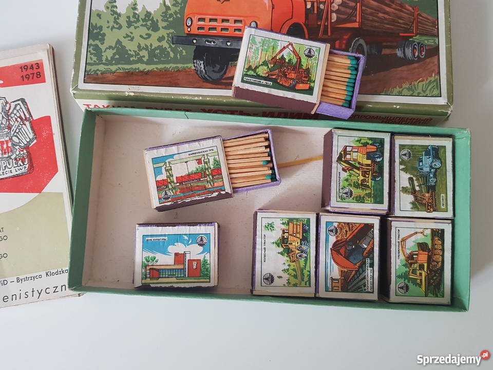 Kolekcjonerskie zapałki PRL Warszawa