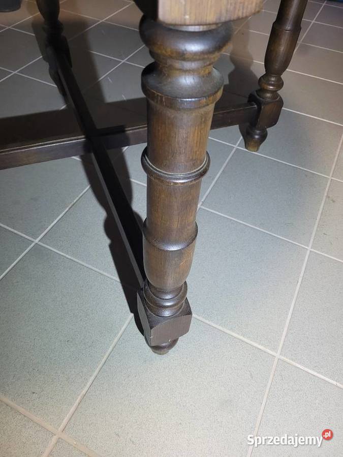 Stół okrągły drewniany vintage Stoły Osielsko