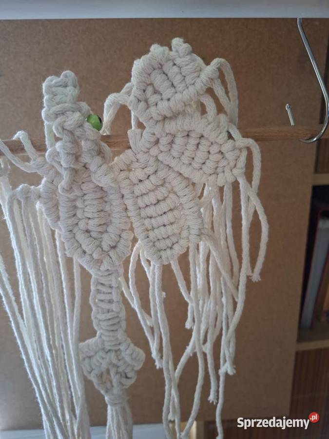 Zielonooki smok makrama ozdoba Kraków