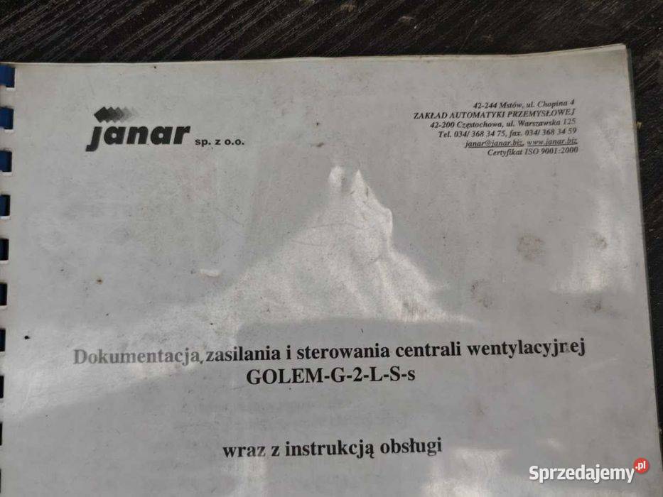 Rozdzielnia automatyki wentylacji Janar 2x śląskie Góra