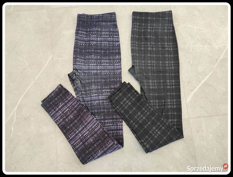 Legginsy wzorzyste 2 pary rozmiar 40 L Płock
