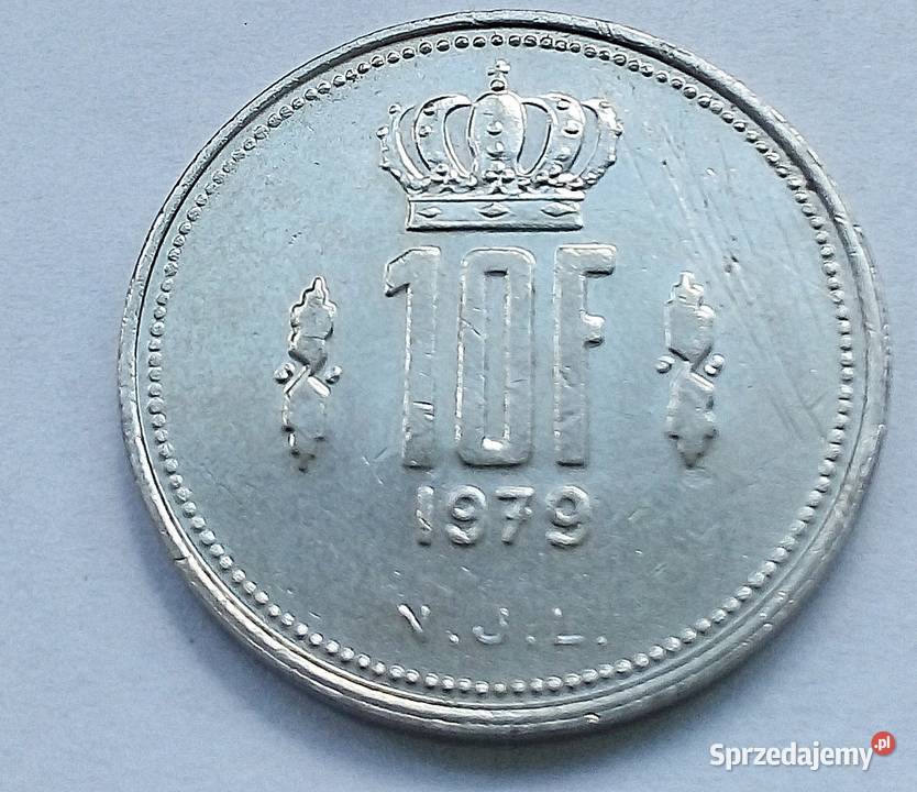 LUKSEMBURG10 FRANKOW1979 r JEAN GRANDDUC ŁADNA Legionowo