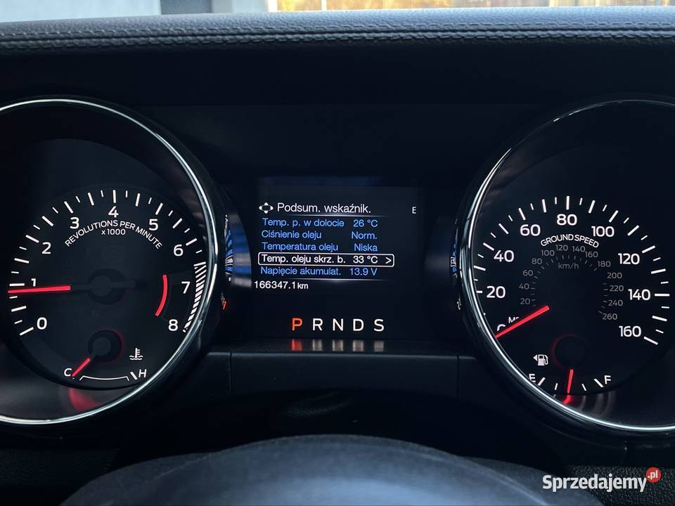 Ford Mustang 2016 37 automat race red flowmaster czerwony