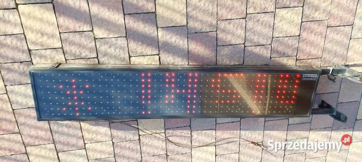 Tablica reklamowa LED baner wyświetlacz