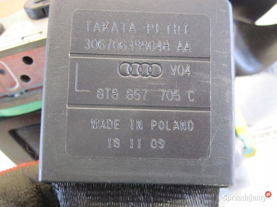 AUDI A5 8T 10r pas bezpieczeństwa lewy przód Kielce