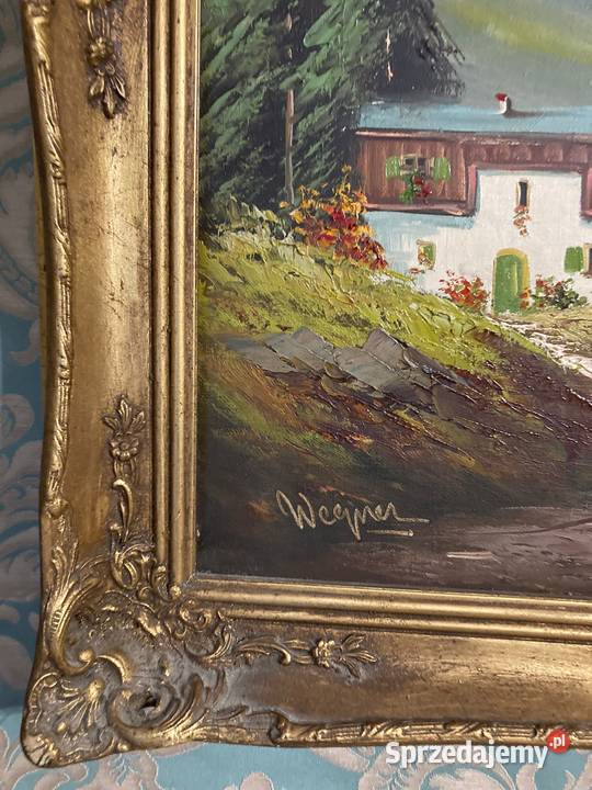 Obraz olejny na płótnie sygnowany w stylowej wielkopolskie