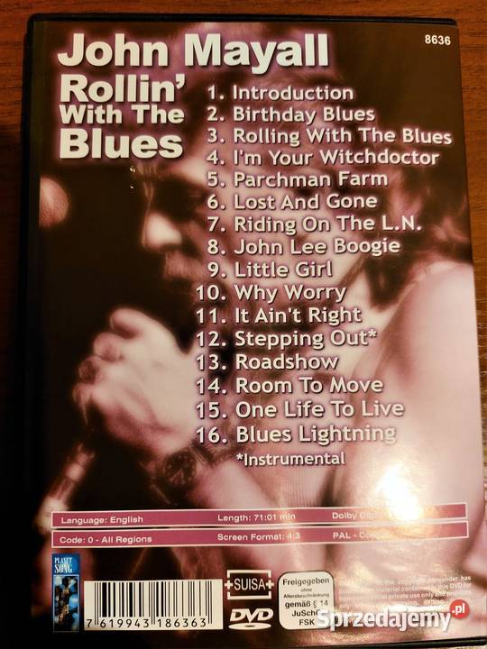 Sprzedam DVD Rewelacyjny Koncert John Mayall USA Katowice