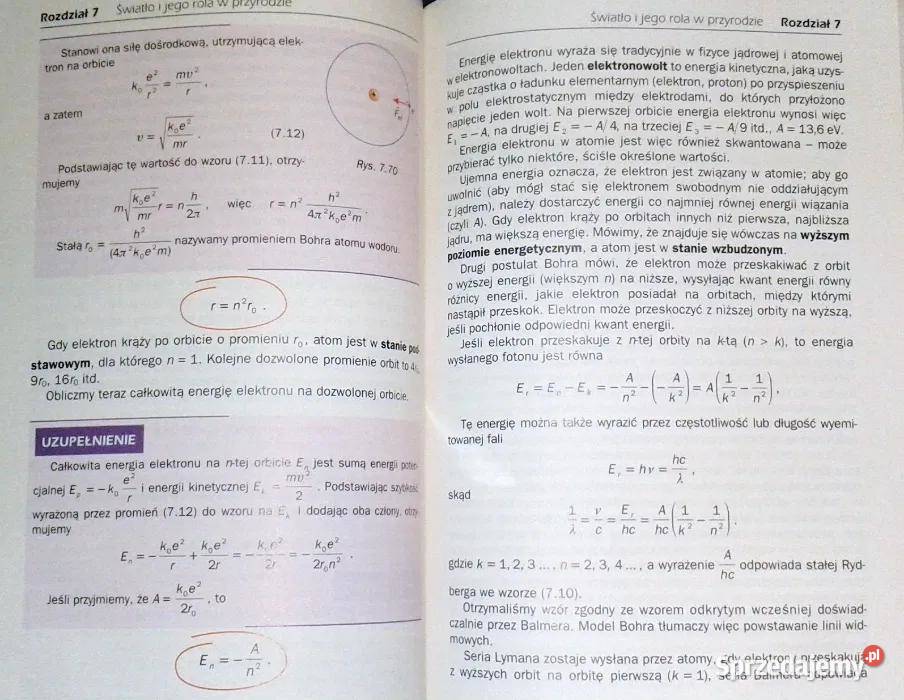 Fizyka szkół ponadgimnazjalnych M Fiałkowska Chełm sprzedam