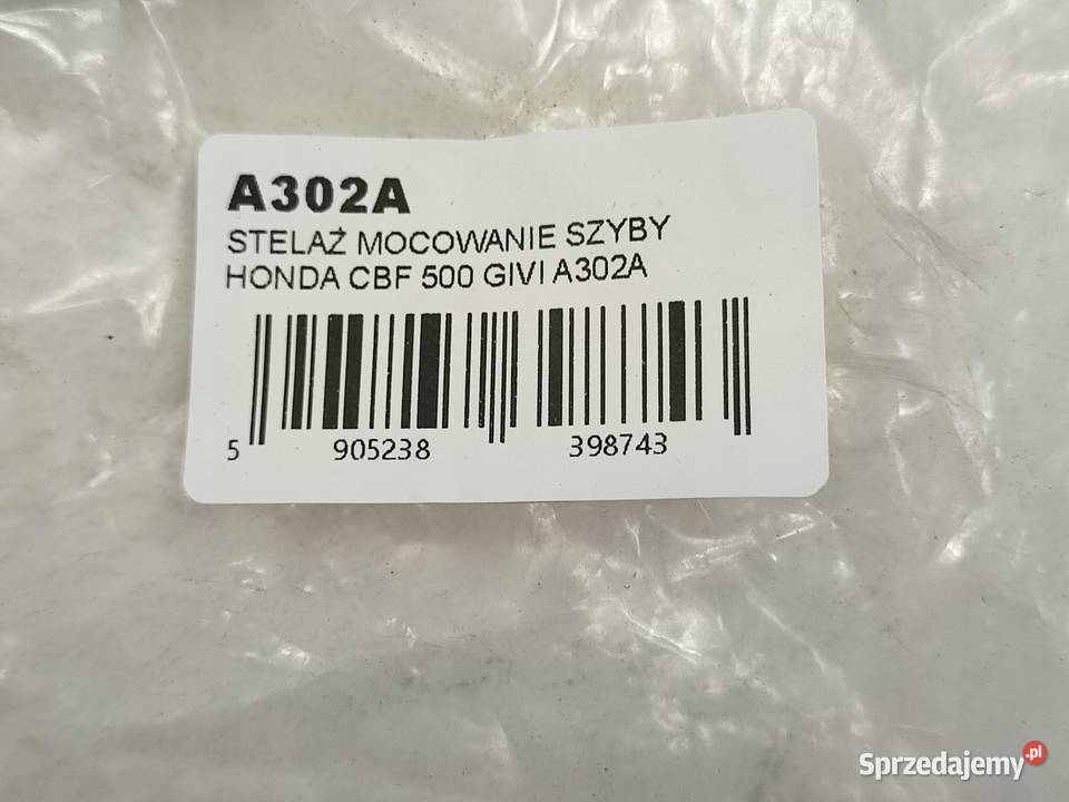 STELAŻ MOCOWANIE SZYBY HONDA CBF 500 600 N osobowe