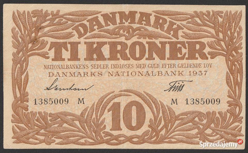 DANIA 10 KORON 1937