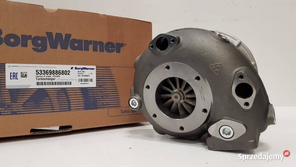 Nowa turbosprężarka BorgWarner KKK 53369886802 Siedlce sprzedam