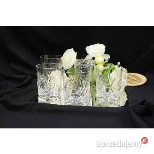 Komplet kryształowych szklanek do whisky 5 sztuk