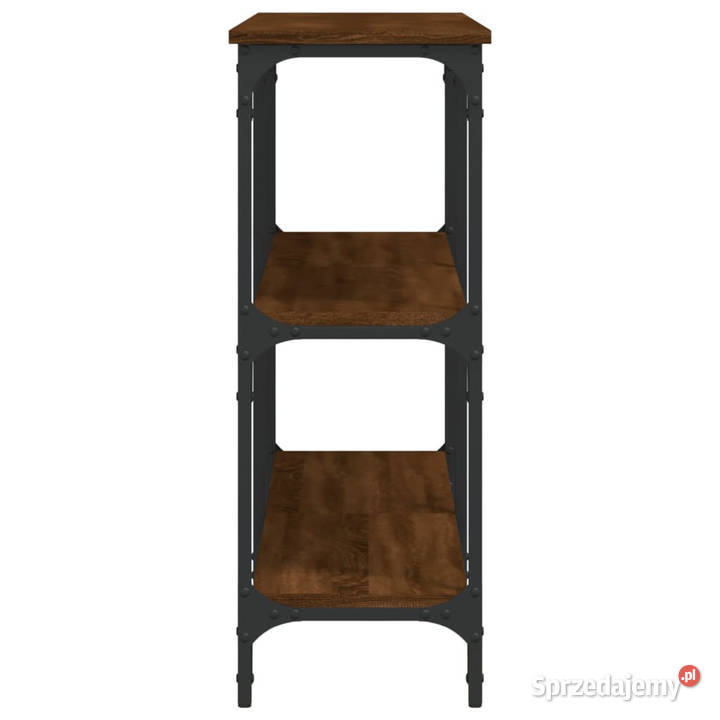 Stolik konsolowy brązowy dąb 150x29x75 WM834109 Warszawa