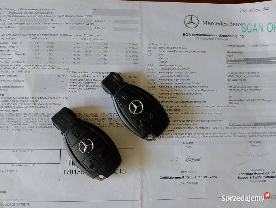 Mercedes Benz Vito 447 long niski przebieg Mercedes-Benz Samochody dostawcze